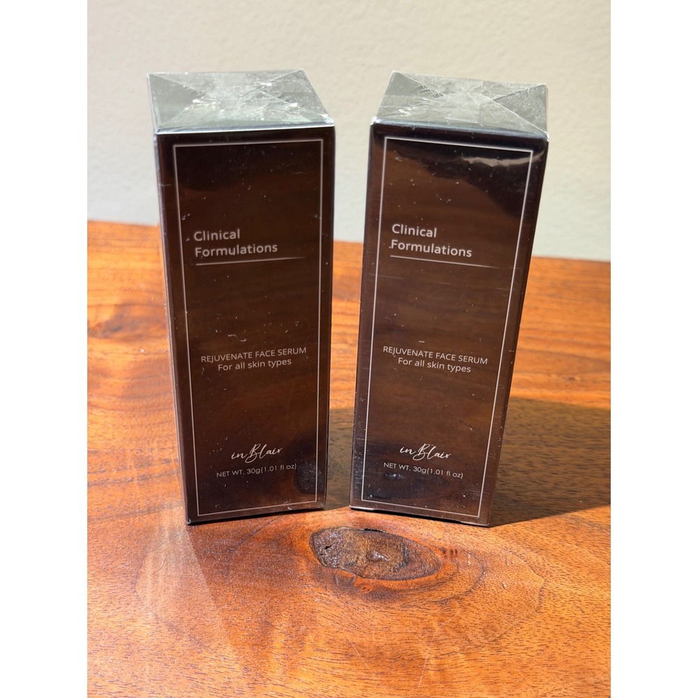 2pk InBlair Clinical Formulations Rejuvenate Face Serum 30g NEW Factory Sealed